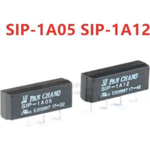100pcs SIP-1A05 SIP-1A12 Reed Relay 1 group normally open DC5V 12V 4 feet