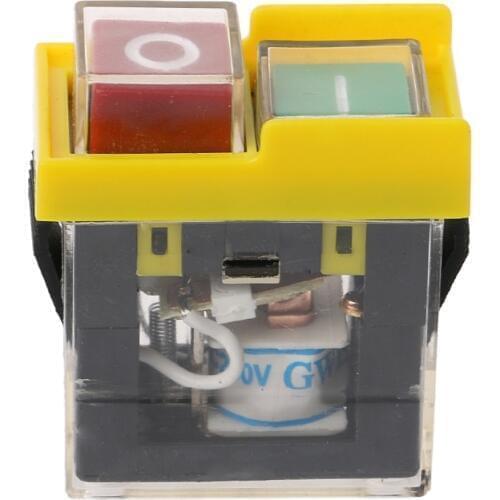 AC 250V 6A Waterproof Electromagnetic Pushbutton Machine Saw Cutter Drill On Off X4YD