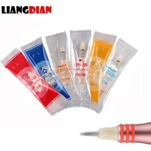 50pcs Sterilized 9mm Screw Candy Tattoo Cartridges Tatto Needles For Lips Eyebrow Eyeliner Permanent Makeup Microblading