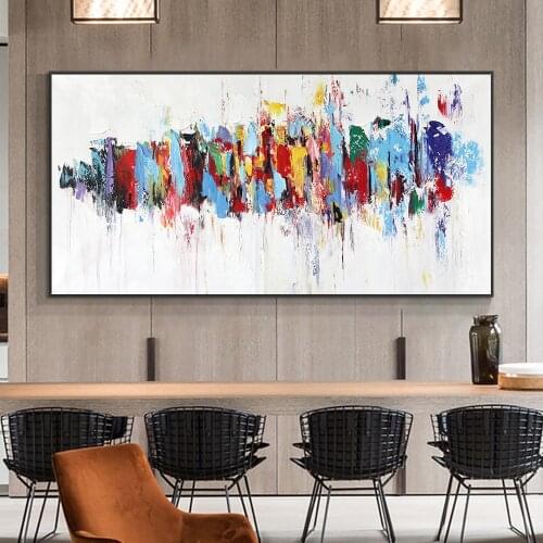 Abstract Colorful Canvas Painting Posters and Prints Decorative Wall Art Picture for Living Room Home Decor Drop shipping