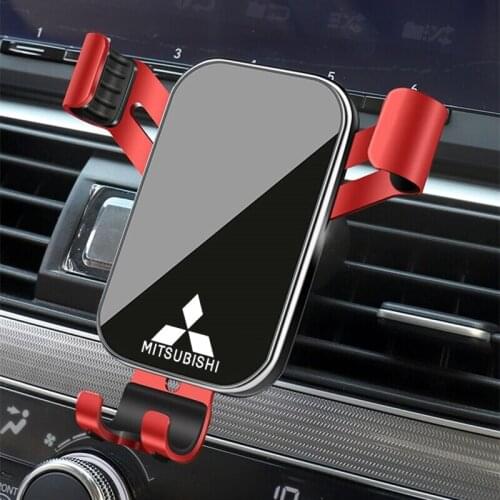 ABS Gravity Car Phone Holder Air Vent Bracket Smartphone Stand For Mitsubishi Lancer ASX Mirage Pajero-Sport Xpander Attrage