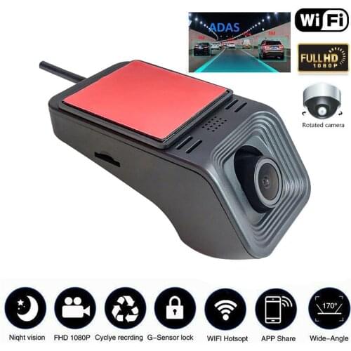 ADAS 1080P Wi-Fi Dash Cam Car DVR Dash Camera Car Wi-Fi Dash Cam Android DVR Car Recorder Dash Cam Night Vision 1080P Recorder