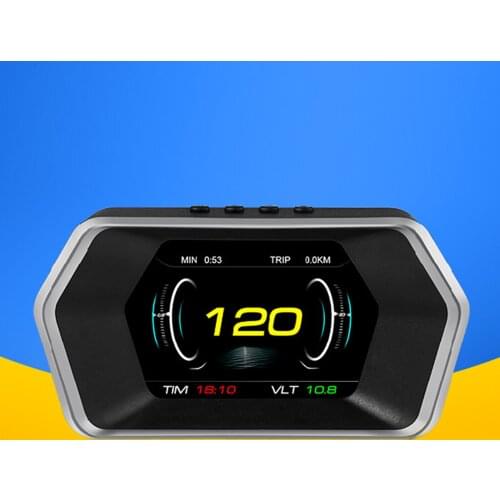 HUD Head Up Display OBD2 GPS Speedometer Alarm Speed Mileage Smart Screen Display Car Windshield Projector Speedometer