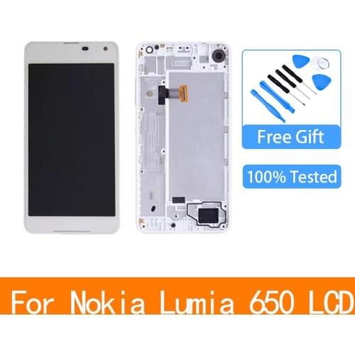 For Nokia Lumia 650 LCD Display Touch Screen Digitizer Assembly With Frame Replacement For RM-1152 RM-1154 RM-1109 RM-1113 LCD