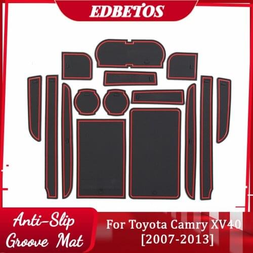 For Toyota Camry 2007 2008 2009 2010 2011 XV40 Gate Slot Pad For Interior Accessories Mat Cup Door Groove Mat