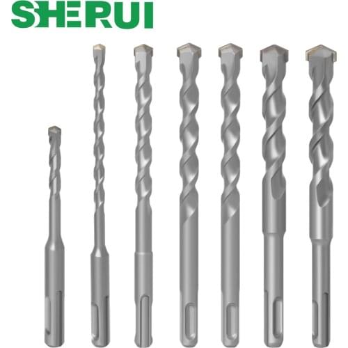 Round handle two pits two grooves alloy electric hammer drill concrete impact drill drill wall drill electric hammer drill