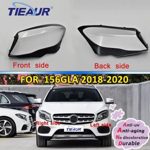 Headlight Transparent Glass Lens Cover for 156 GLA GLA200 GLA220 GLA260 2020 2019 2018 Headlamp Clear Shell Replacement DIY
