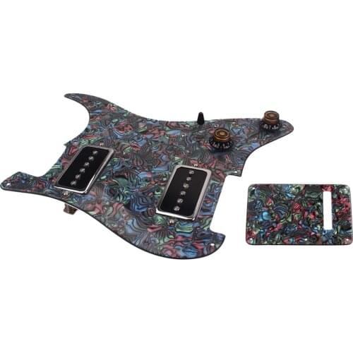Guitar Loaded Pickguard Single Pickup HH02 +Back Cover for ST Guitar Durable