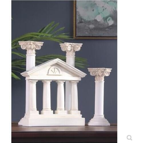 European-style Roman ruins artwork, hall corners, lost corridors, Roman column crafts, home decoration souvenirs