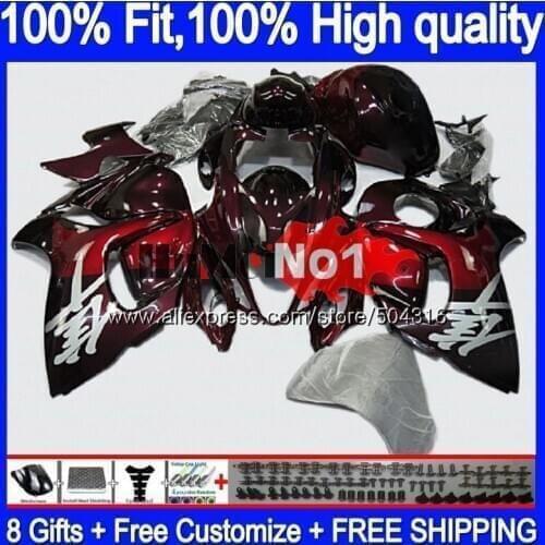 Injection For SUZUKI GSXR-1300 GSXR 1300 Hayabusa 30MC.45 GSXR1300 2008 2013 2014 2015 2016 08 13 14 15 16 Wine red Fairing