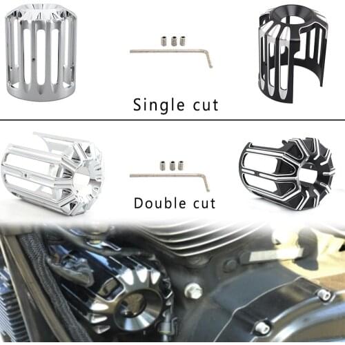 Motorcycle Oil Filter Cover Machine Oil Grid CNC For Harley Sportster 883 1200 XL Iron Touring Road King Softail Low Rider Dyna