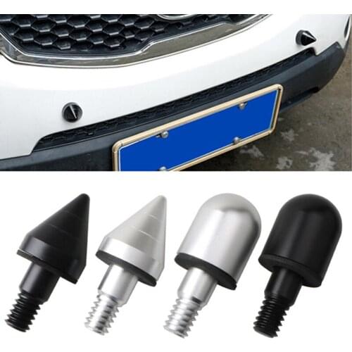 Modified Tail Spine Car Rear Anti-collision Aluminum Alloy Tail Spine Accessories Black/Silver for 09-14 Mercedes-Benz Smart