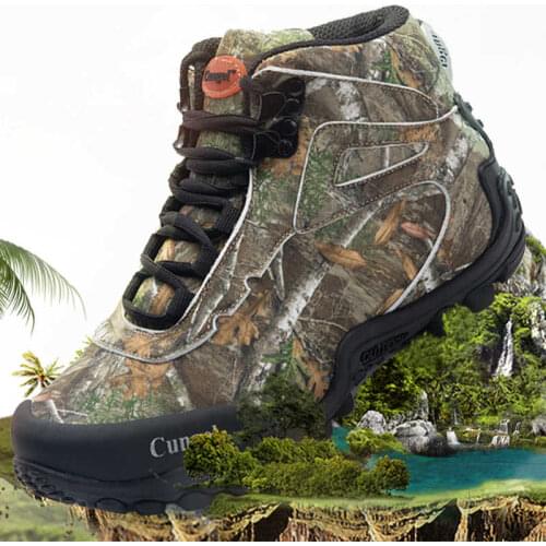 Men Hiking Shoes For Man Waterproof Trekking Boots High Top Camouflage Sports Climbing Mountain Shoe Outdoor Walking Sneakers