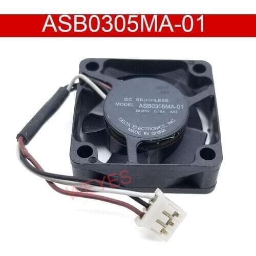 Brand new for Delta Electronics ASB0305MA-01 DC 5V 0.19A 30x30x10mm 3-wire Server Cooling Fan