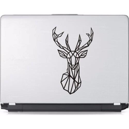 New Design Geometric Deer Head Wall Sticker Home Decor Geometry Animal Series Decals Vinyl Wall Art Murals