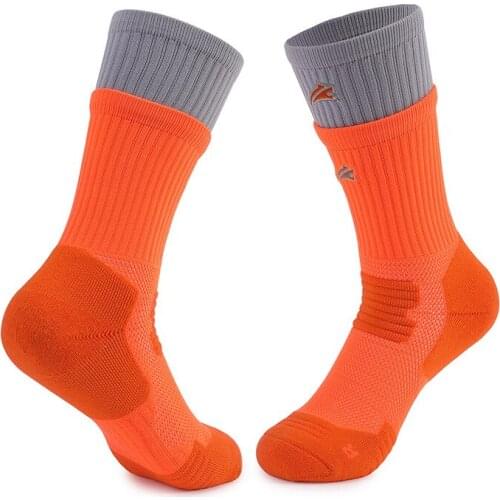 Solid Color Sport Socks Elite Basketball Socks, Comfortable And Wearable Middle Tube Socks, Thick Towel Bottom Sports Socks