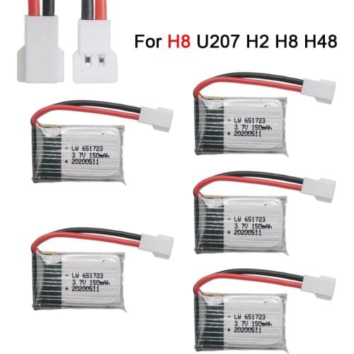 3.7V 150mAh 30C For H2 H8 H48 U207 Battery RC Quadcopter Spare Or 3.7v Battery for H20 U839 SYMA S8 Battery For toy Helicopter