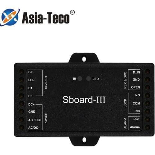 Sboard-III mini size single door access control board Panel 12~28V AC/DC Wiegand 26~44 56 58 64 bits Input Infrared function