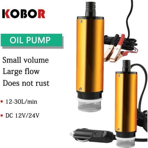 Dc12v 32l/min,aluminum Alloy Submersible Electric Oil Pump For Diesel/oil/water/fuel Transfer,with Switch With Cigarette Lighter