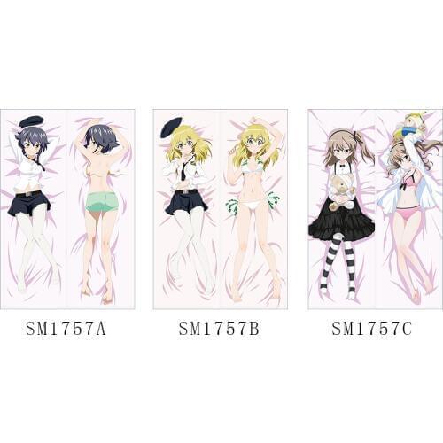 Anime GIRLS und PANZER Sexy Hugging Body Pillow Case Pet Pillowcases Cover Double-Sided modified 2way Tricot