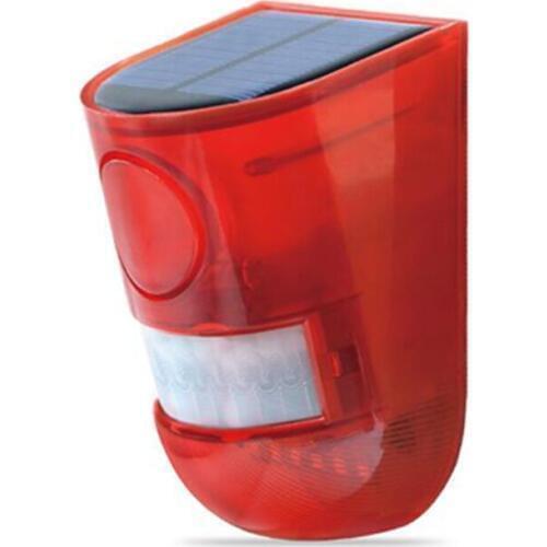 LED Solar Light Power Alarm Motion Sensor Wall Light Outdoor Waterproof Energy Saving Street Yard Path Home Garden Security Lamp