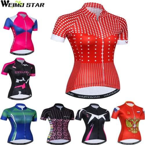Weimostar Women 2018 Pro Team Cycling Jersey Bike Jerseys Racing roupa ciclismo Bicycle Team Outdoor Riding Clothing Wear Tops