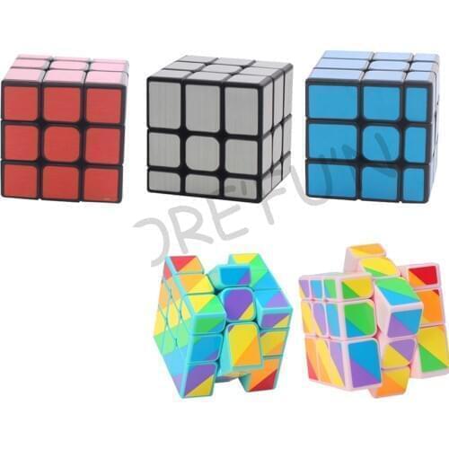 YongJun 3x3x3 Unequal layer Twist Speed Magic Cube Sets Bundles Puzzle Cubo Stickers sticker baby kids toys