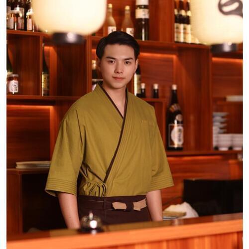 Japanese chef uniform Restaurant&Hotel uniform Sushi shop Japanese kimono Men Spring