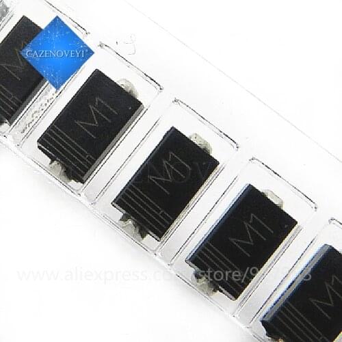 100pcs/lot 1N4001 IN4001 M1 SMD 1A 50V Rectifier Diode new original In Stock