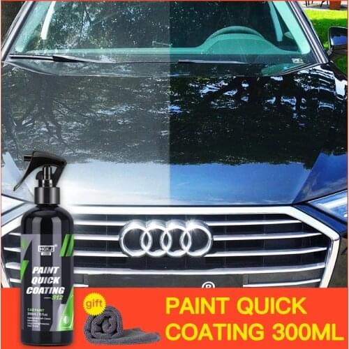 HGKJ Car Paint Quick Ceramic Spray Waterless Wax Coating 9H Liquid Waterproof Nano Anti-scratch Super Hydrophobic Auto Polishing