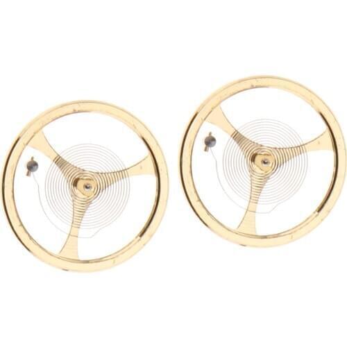 2pack 46941 46943 Movement Balance Wheel, Hairspring Watch Repair Accessory