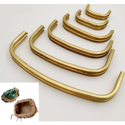 One Piece Bag Frame For Purse Magnetic Kiss Lock Metal Copper Frame Women Clutch Bag Frame DIY Pouch Hardware Handmade Parts