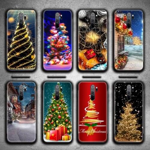 Christmas Scene New Years Atmosphere Phone Case for Redmi 9A 8A 7 6 6A Note 9 8 8T Pro Max Redmi 9 K20 K30 Pro