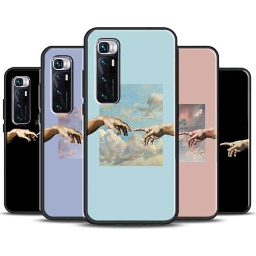 Hand Art Aesthetic Case For POCO X3 Pro F1 F2 F3 M3 Coque For Xiaomi Mi 11 Note 10 Lite Mi 11 Ultra 10T Pro