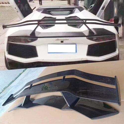 Carbon Fiber Rear Trunk Spoiler Lip Wings Case for Lamborghini Aventador LP700 720 2011 UP Car Styling