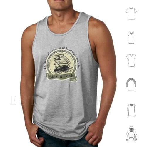 Ship Of Fools-Grateful Dead Lyric Tank Tops Vest Sleeveless Grateful Dead Lyric Lyrics Hippie Sixties Jerry Garcia Ship Of