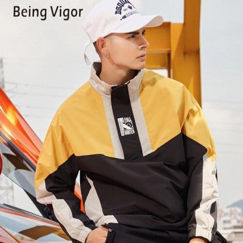 Mens Anorak Jackets Patchworked Hip-Hop Outwear Autumn Windbreaker Casual Streetwear Male Outdoor Overcoat Top 4XL