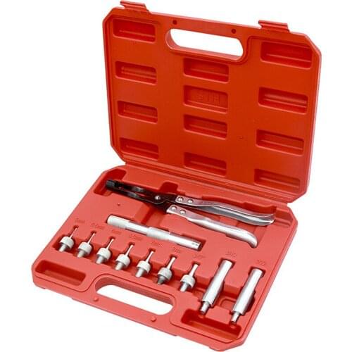 New Valve Oil Seal Removal Tool Kit Cylinder Head Valve Spring Compressor Install Kit Valve Oil Seal Pliers Car Repair Tool Set