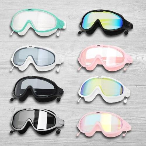Swimming Goggles Big Frame Waterproof And Anti-fog HD New Glasses Equipment Men And Women Goggles Myopia Swimming Goggles