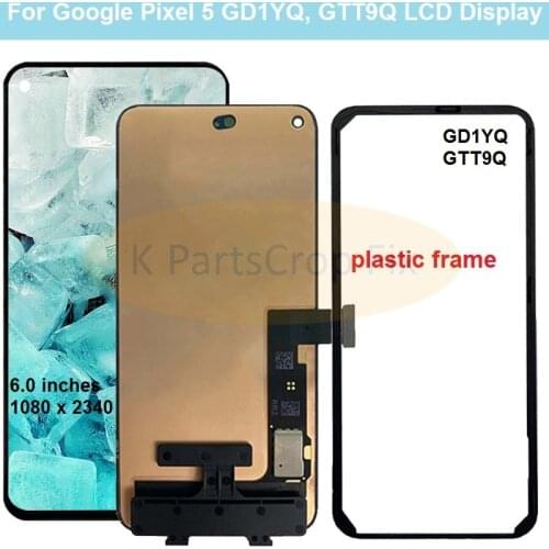 Original 6.0'' For Google Pixel 5 LCD Display Screen Touch panel Digitized Assembly Replacement For Google Pixel5 Display Screen
