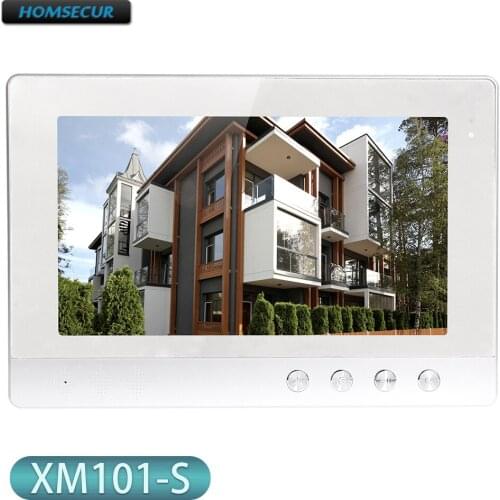 HOMSECUR 10.1 inch XM101-B Color Indoor Monitor for Video Door Phone Intercom System