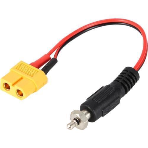 XT60 Female To Glow Plug Igniter Driver Charger Adapter Cable Converter Remote Control Crocodile Clips Lead Wire