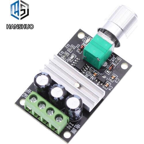 1pcs DC 6V 12V 24V 28VDC 3A 80W PWM Motor Speed Controller Regulator Adjustable Variable Speed Control With Potentiometer Switch