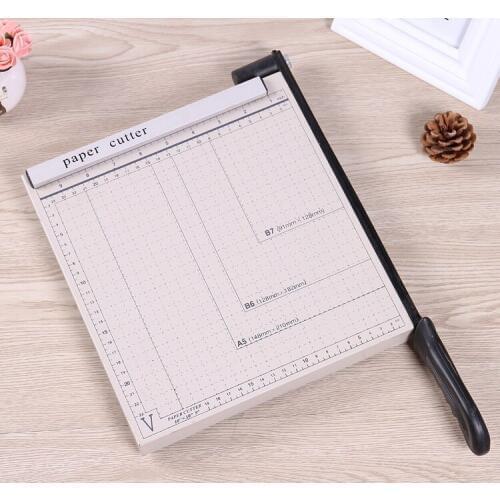 New B5 Paper Photo Cutter Guillotine cutting machine Metal Trimmer Base 5-10 Sheets with Grid Color Randomly