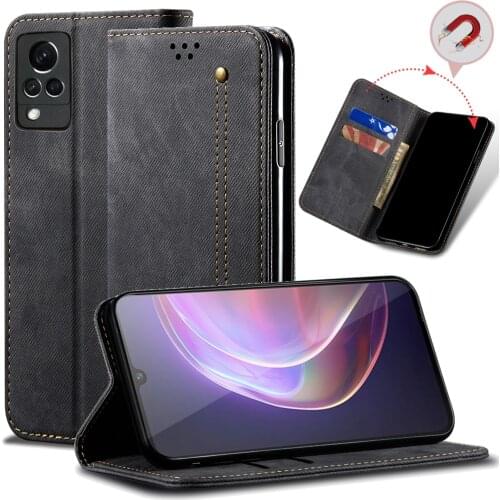 Luxury Leather Flip Wallet Case For Vivo V21 V21E V20 Pro V20SE Card Slot Stand Magnetic Phone Cover Bag for Vivo S9 S7 House