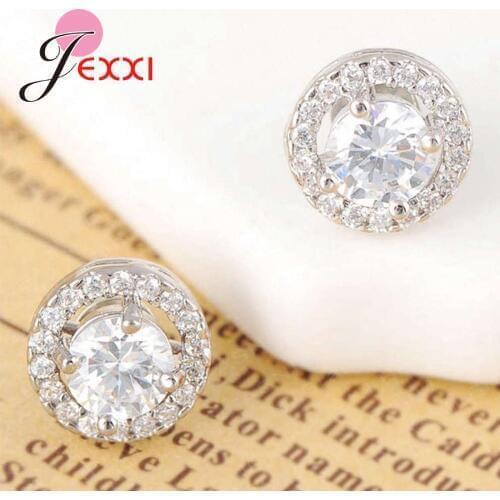 Fashion Girl Boucle Foreille Femme Romantic Stud Earrings Flower Cubic Zirconia For Women Party Girls Birthday Earings Jewelry