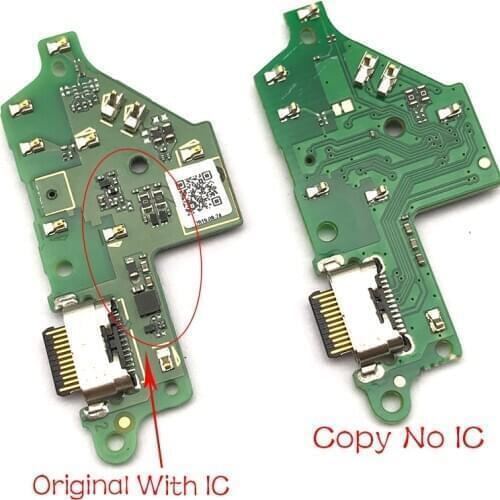 10Pcs, Original USB Charging Port Micro Dock Connector Board Flex Cable For Motorola Moto One Vision / One Action Repair Parts