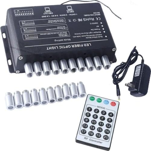 1X High quality DMX 5W Shooting Stars Engine with RF Remote Control Meteor Effect Light For PMMA Fiber Optic Cable LED Lighting