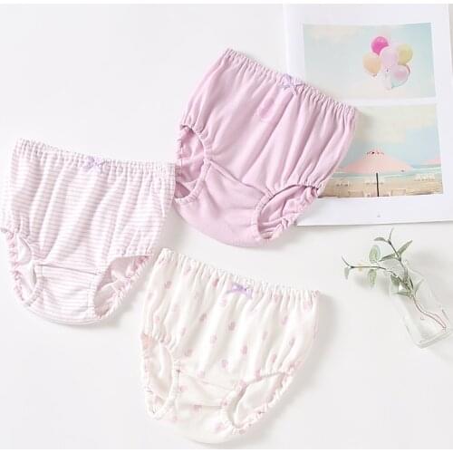 3Pcs/Lot Baby Girl Panties Diapers Training Panties Sets Cotton Newborn Baby Panties Infant Training Diaper Pants Baby Underwear