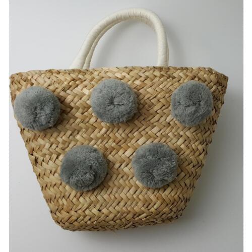 30*18cm New Handbag Hair Ball Straw Bag Summer Vacation Travel A2950